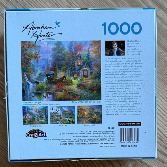Fairytale Cottage by Abraham Hunter - 1000 Pieces 🧩 - Picture 3 of 8
